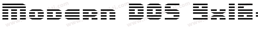 Modern DOS 9x16字体转换